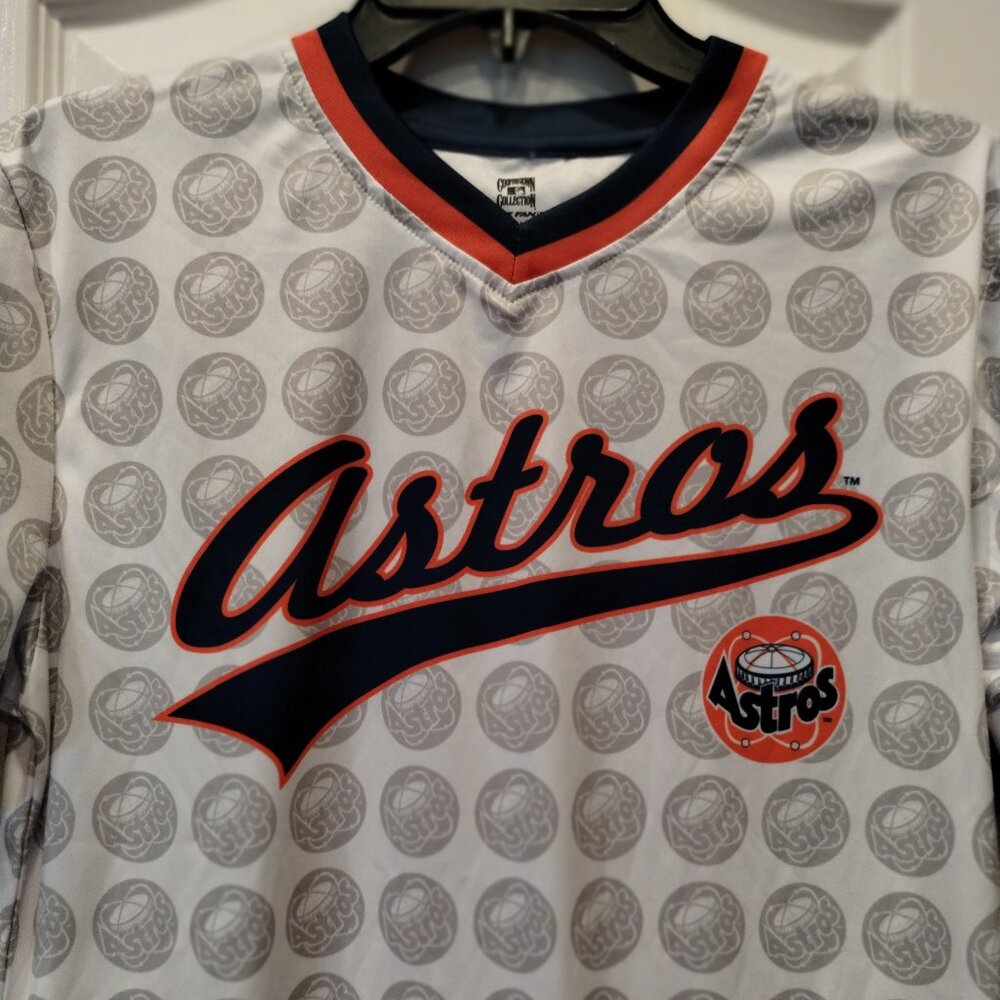 Cooperstown Collection Houston Astros All Over Logo Shirt Size S NWT - Picture 2 of 8